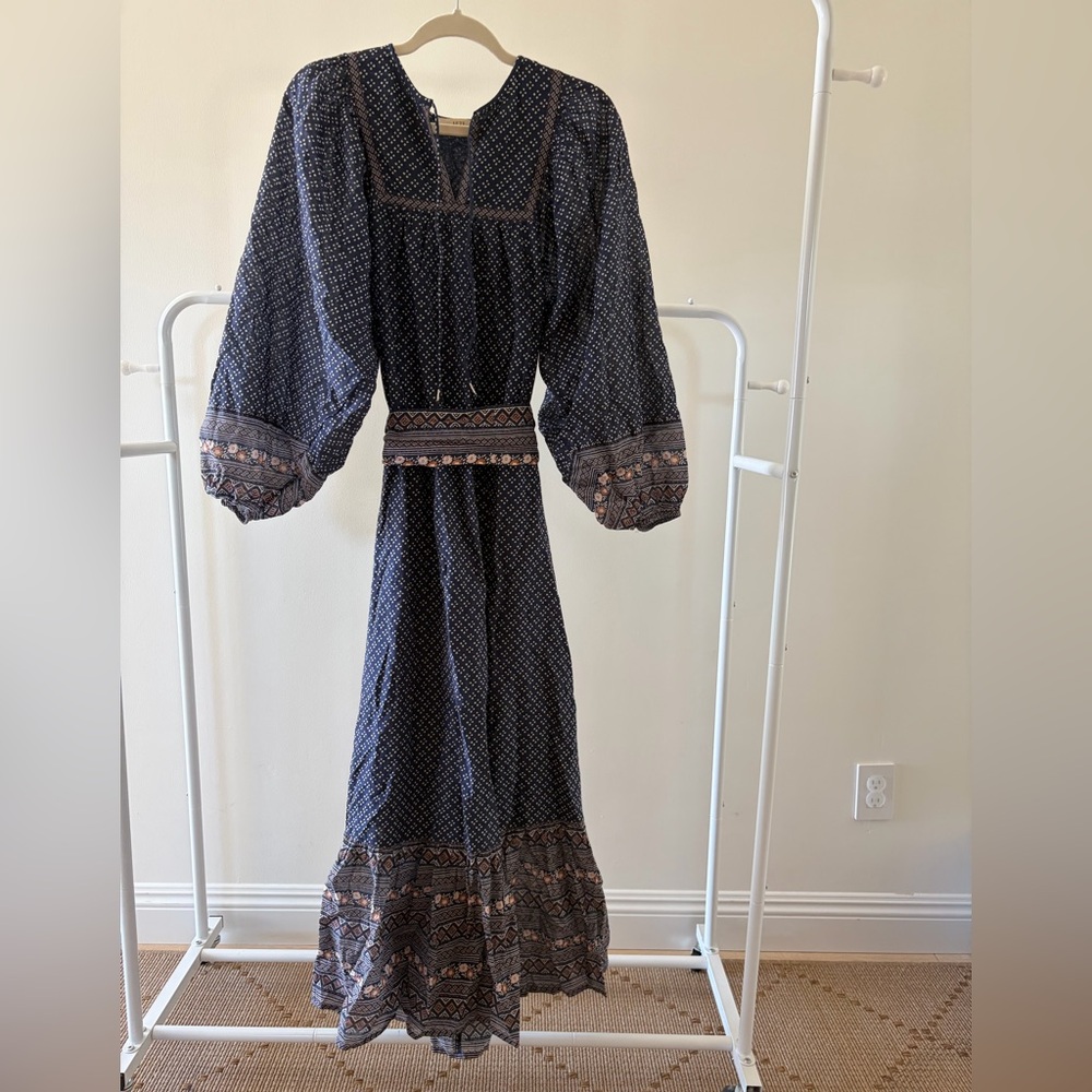 AE77 Maxi Dress in Navy, Size XS, Oversized